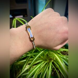 Gold Bracelet, Moonstone Vibes
